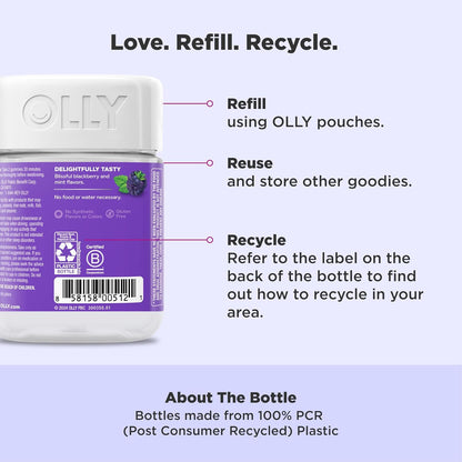 Restful Sleep Gummy Supplement with Melatonin & L-Theanine Chamomile, Blackberry Zen, 50 Gummies (25 Day Supply) Supports a Healthy Sleep Cycle* (Packaging May Vary)