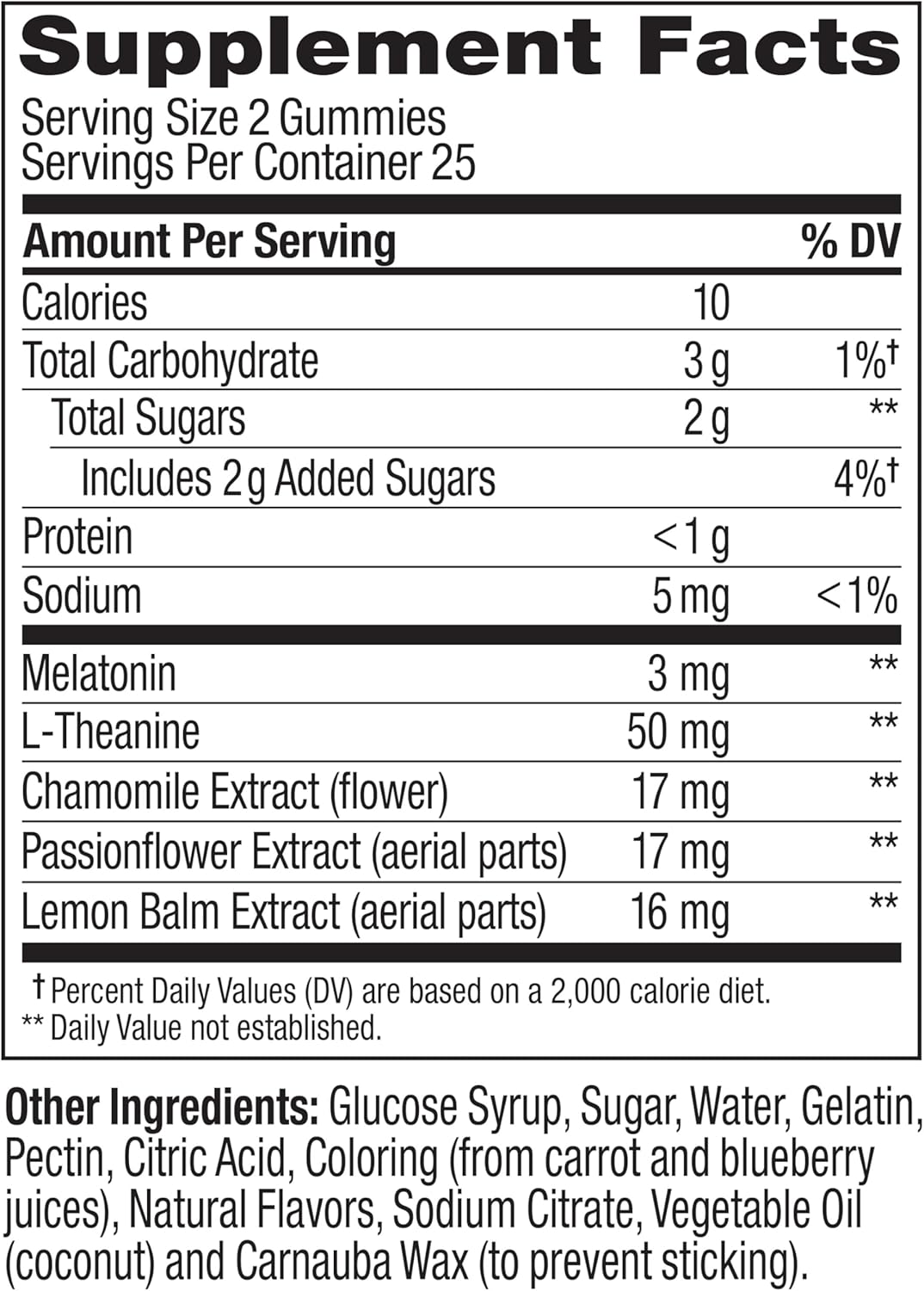 Restful Sleep Gummy Supplement with Melatonin & L-Theanine Chamomile, Blackberry Zen, 50 Gummies (25 Day Supply) Supports a Healthy Sleep Cycle* (Packaging May Vary)